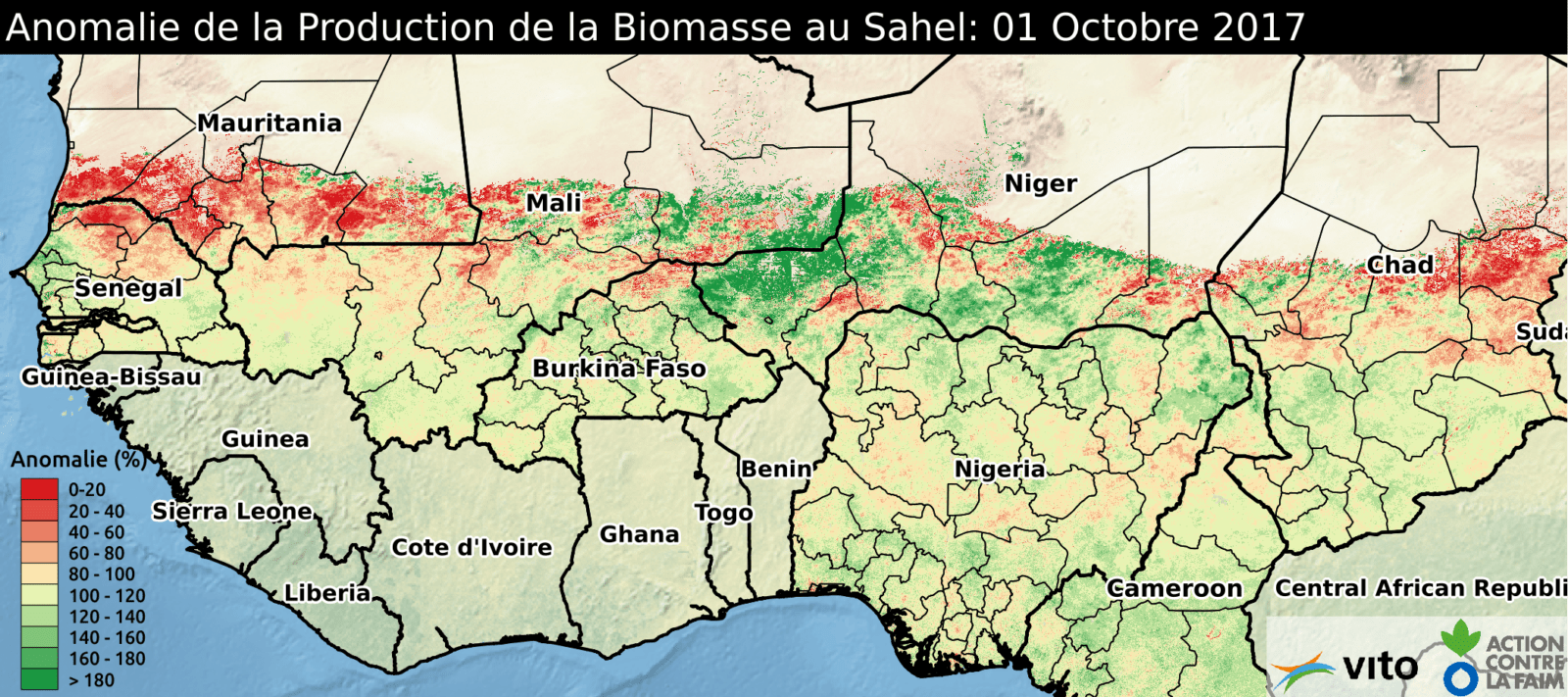 Anomalie Sahel 2017