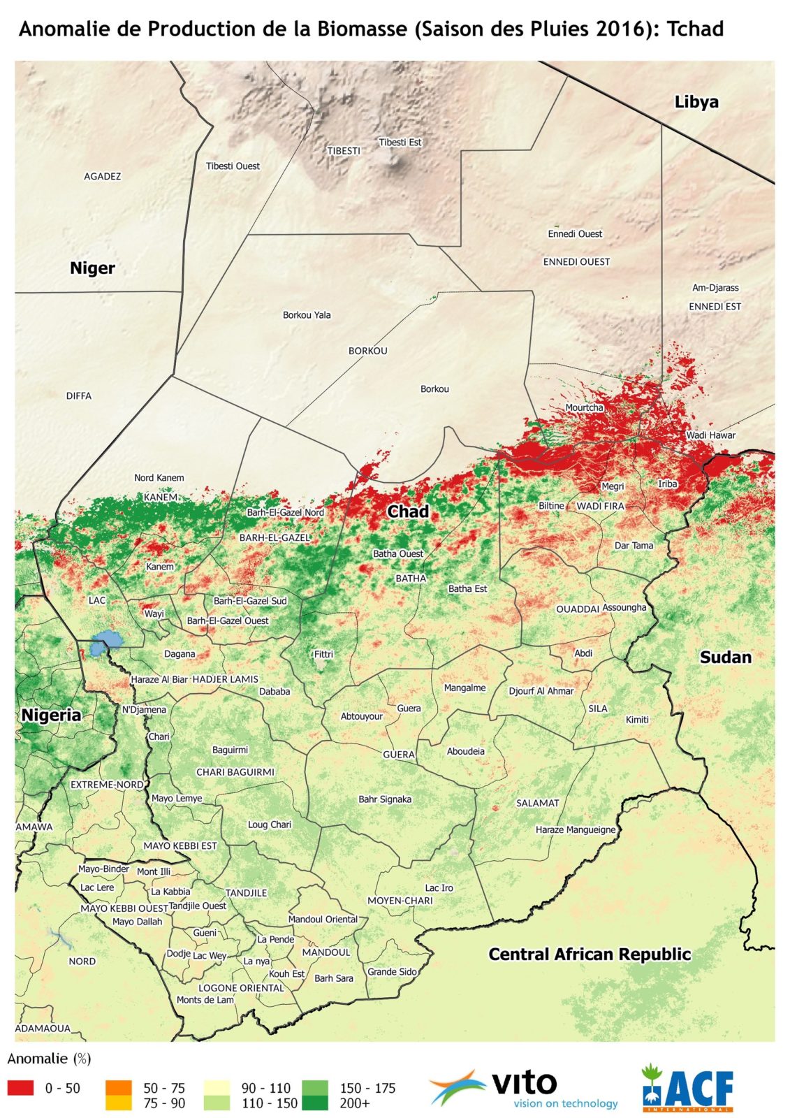 Analyse de Biomasse Tchad 2016