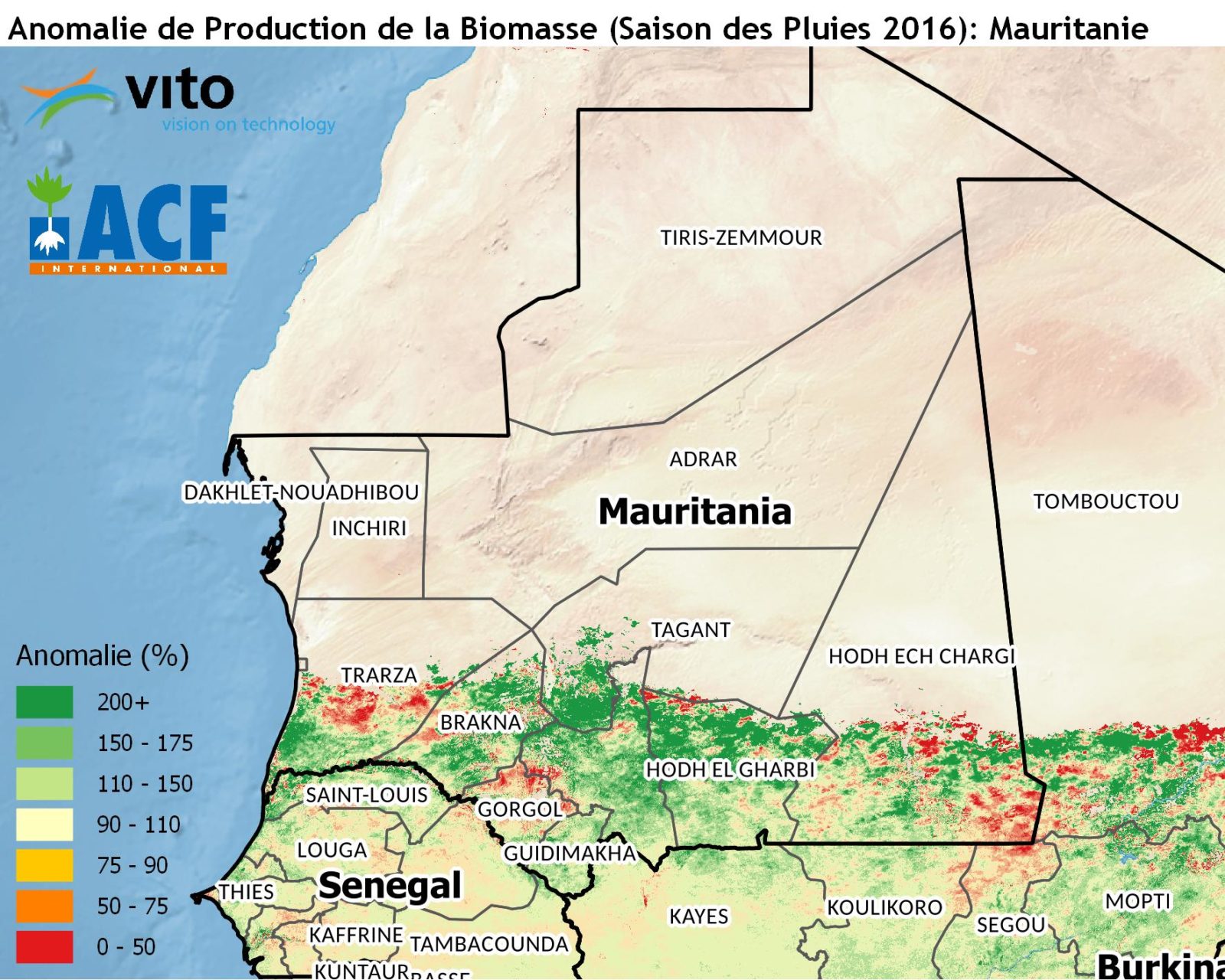 Analyse de Biomasse Mauritanie 2016