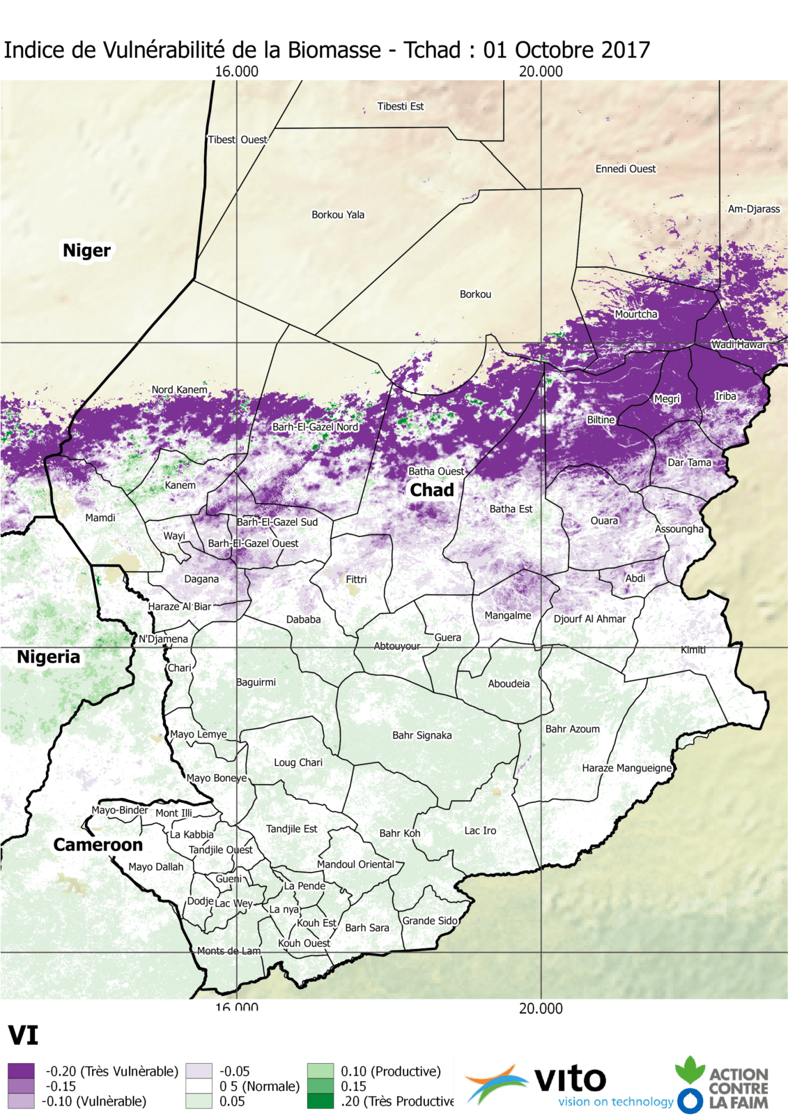 Analyse de Biomasse - Tchad 2017