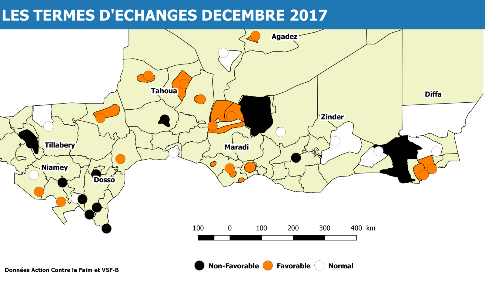 Cartographie des indicateurs de la surveillance pastorale au Niger Décembre 2017