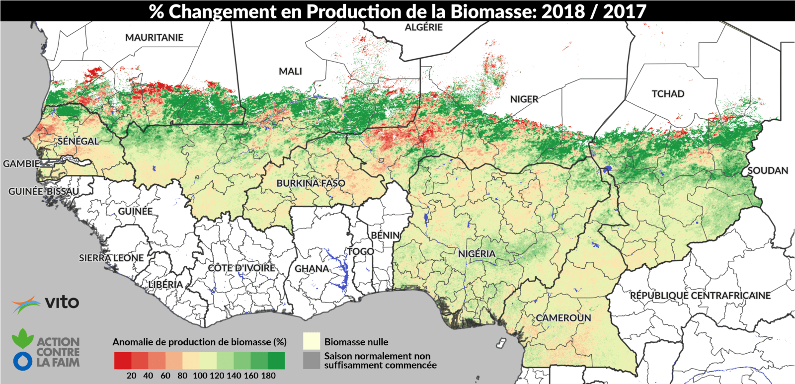 Carte Biomasse Sahel 2018