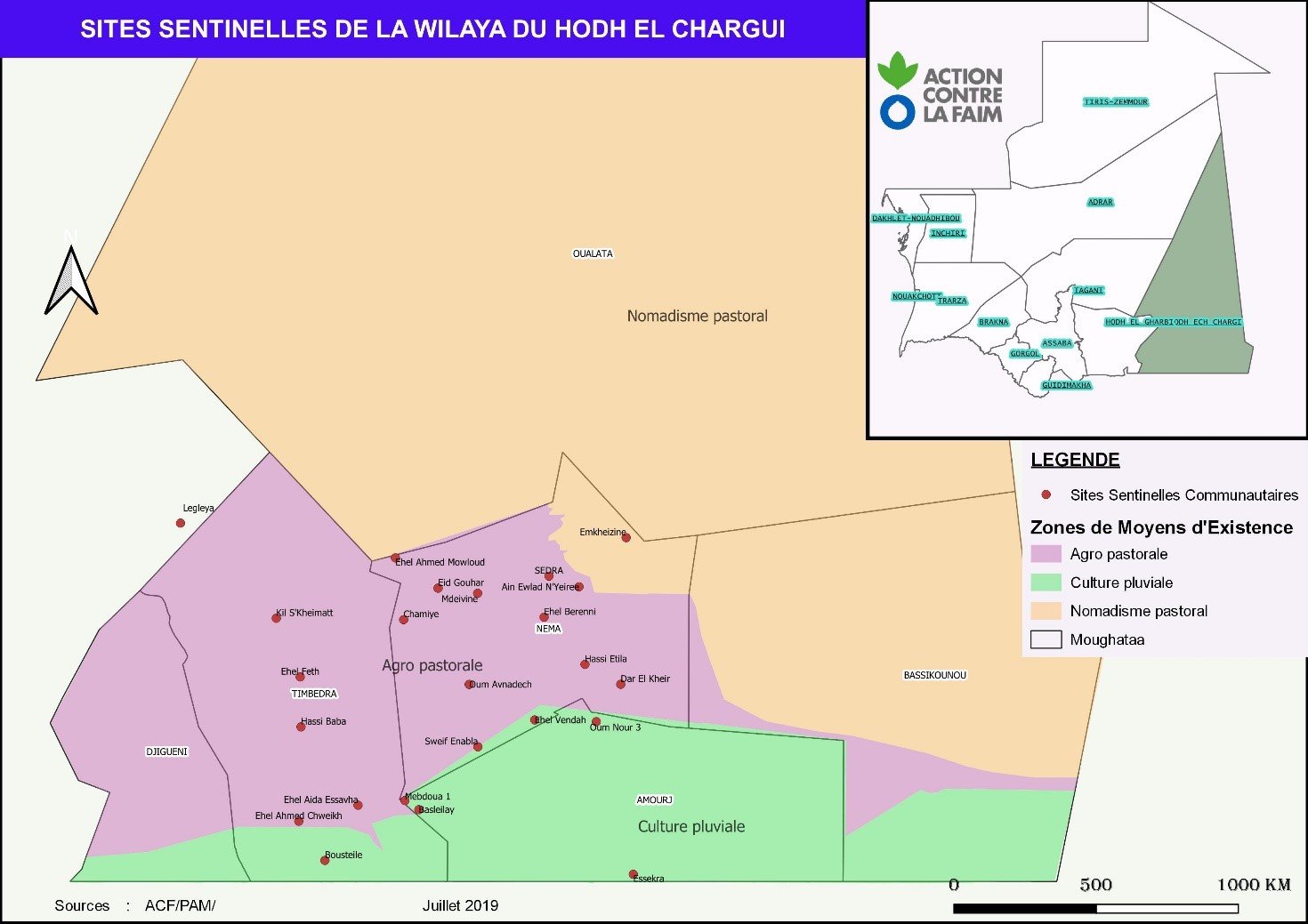 Bulletin Mauritanie : Hodh El Charghi. Août - Octobre 2019