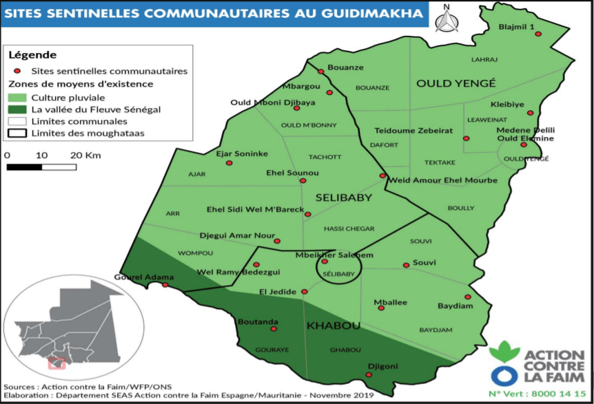 Mauritanie : Guidimakha. Bulletin d 'information sur la sécurité alimentaire et la nutrition. Décembre 2019 - Janvier 2020